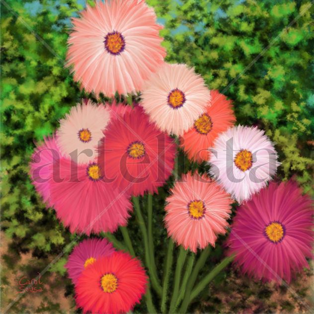FLORES EN EL JARDÍN