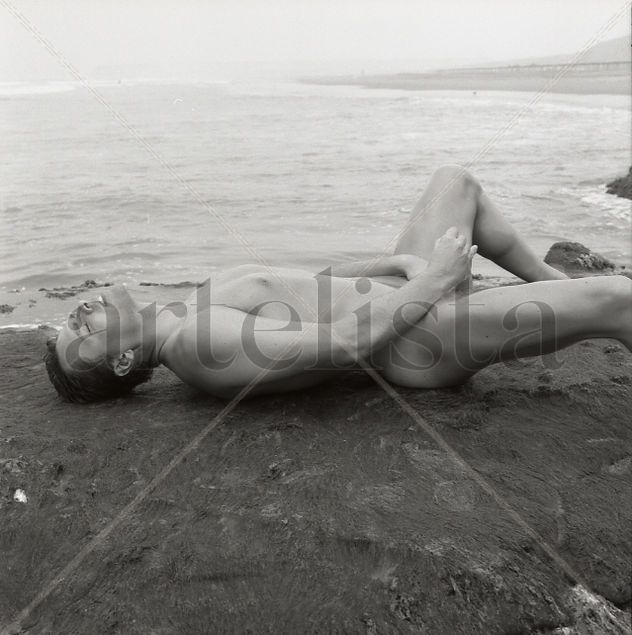Intimate Horizon Series: "Lying on Rock, Touching Himself 3"