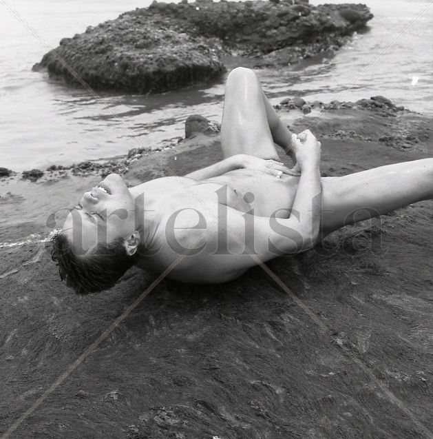 Intimate Horizon Series: "Lying on Rock, Touching Himself 8"