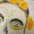 Pintura al óleo pastel. Título: La Catrina — frontal