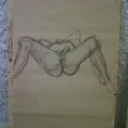 Artistic Drawing Series: "Model Lying Face Up 1" — front