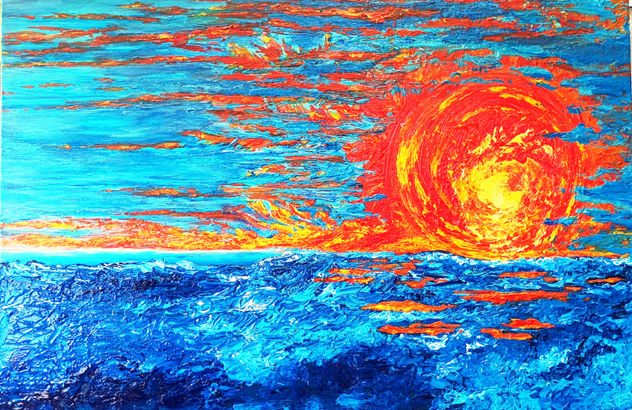 SOL QUE ARDE EN EL ÓCEANO
