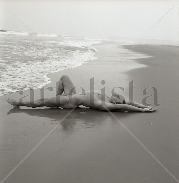 Oceano Series: Model reclining on the shore 2
