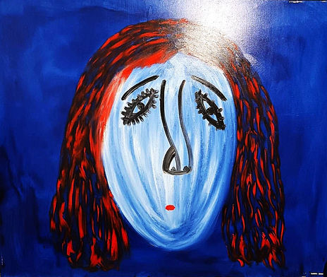 Portrait on slow fire
