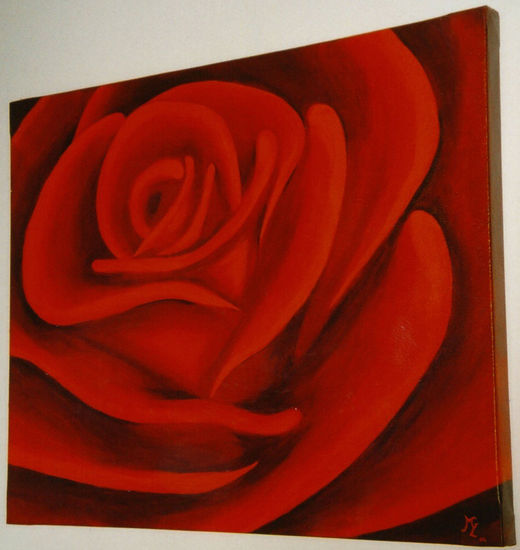 ROSA Acrylic Canvas Floral Painting