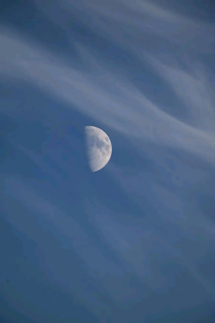 Moon in the mist