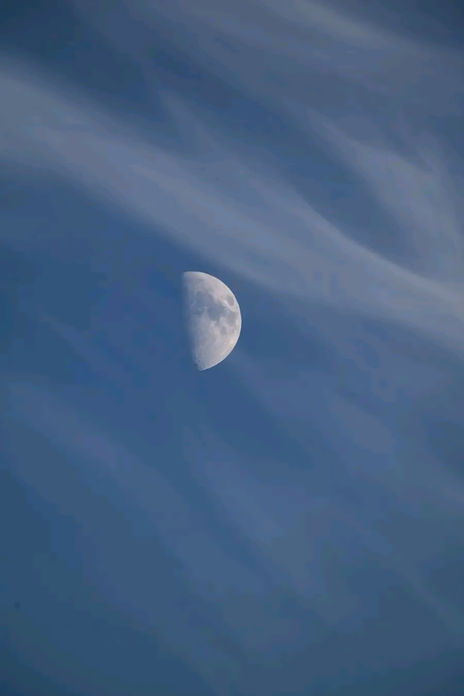 Moon in the mist
