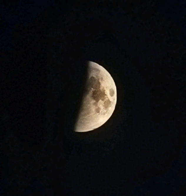 Moon in rhe black