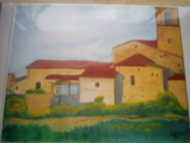 Monasterio catalán Acrylic Canvas Landscaping