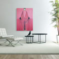 Alienación — Invocación rosa, pintura figurativa abstracta — frontal
