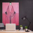 Alienación — Invocación rosa, pintura figurativa abstracta — frontal