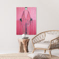 Alienación — Invocación rosa, pintura figurativa abstracta — frontal