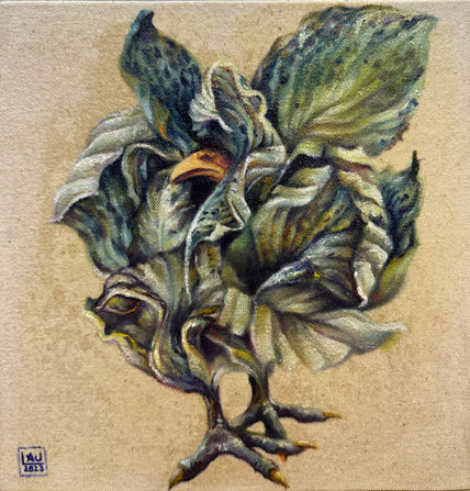 Ave de hoja verde
