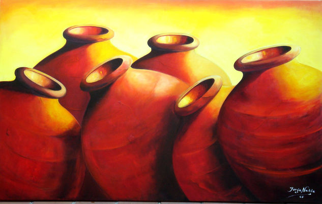 VASIJAS Acrylic Canvas Still Life Paintings