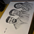 Dibujos a carboncillo por encargo — frontal