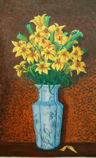 flores Oil Canvas Floral Painting