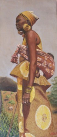 africa Óleo Lienzo Figura