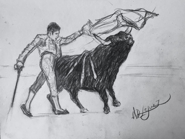 Dibujo de estudio de corrida