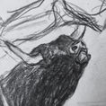 Dibujo de estudio de corrida — frontal
