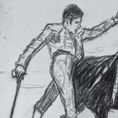 Dibujo de estudio de corrida — frontal