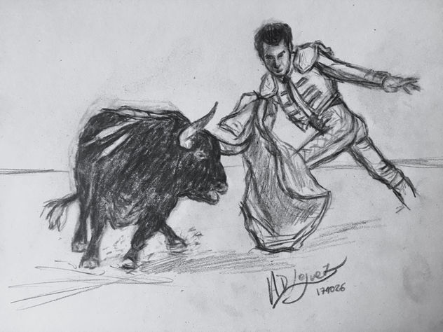 Dibujo de estudio de corrida