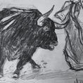 Dibujo de estudio de corrida — front
