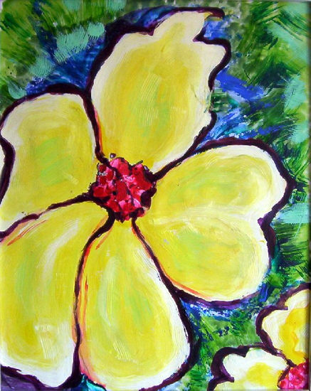 florenamarillos Acrylic Card Landscaping