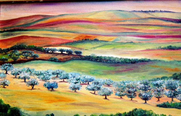 Dehesa extremeña Oil Canvas Landscaping