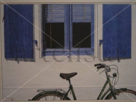 Bicicleta en fachada