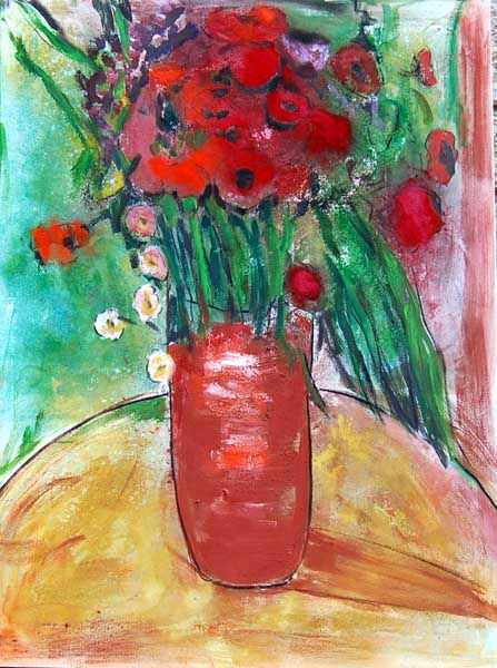 jarron con flores