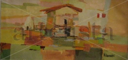 Hogar Oil Canvas Landscaping