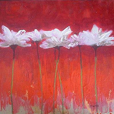 Flores Blancas Oil Canvas Floral Painting