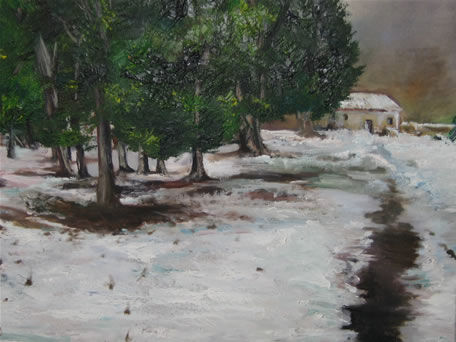 Paisaje Nevado Oil Canvas Landscaping