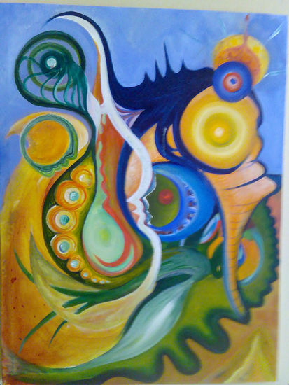 Apariencia y realidad Acrylic Canvas Figure Painting