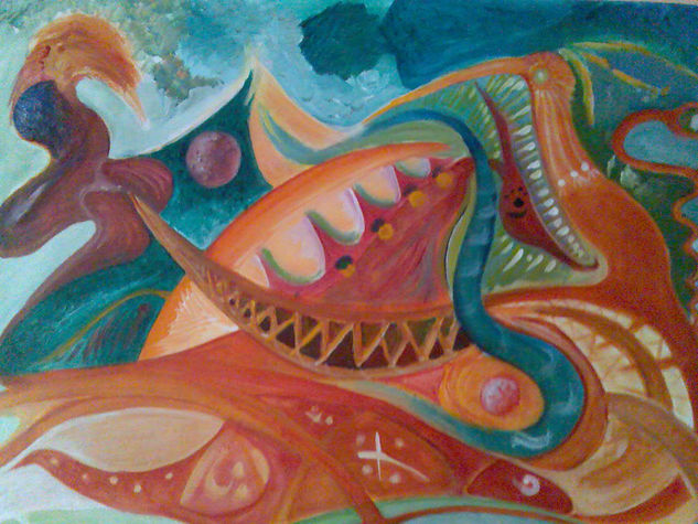 Parque onírico Acrylic Canvas Figure Painting