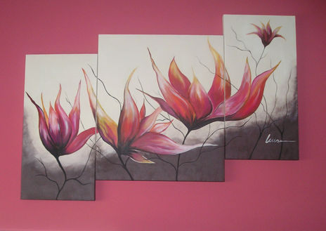 Triptico flores...