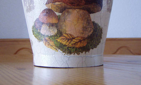 cubos decorados en decoupage