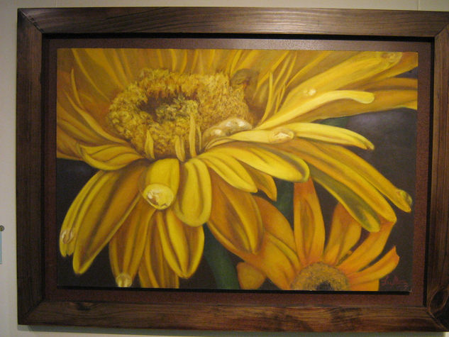 margarita en rocìo Oil Canvas Floral Painting