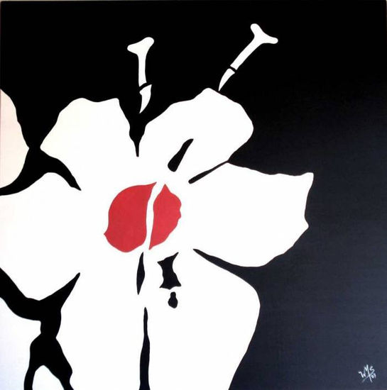 Fuerza Vital Acrylic Canvas Floral Painting