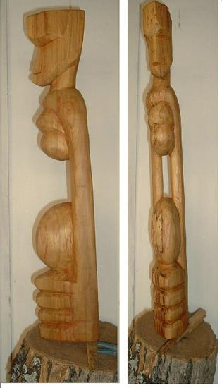 Uma deusa qualquer Wood Figurative