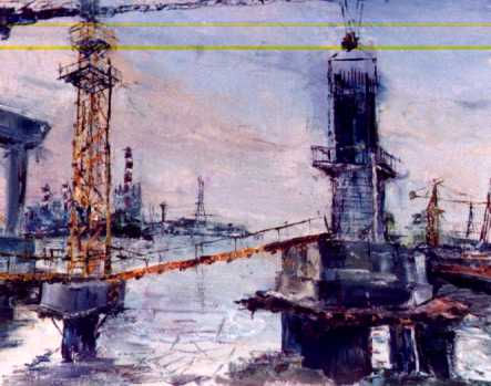 CONSTRUYENDO EL PUENTE Oil Canvas