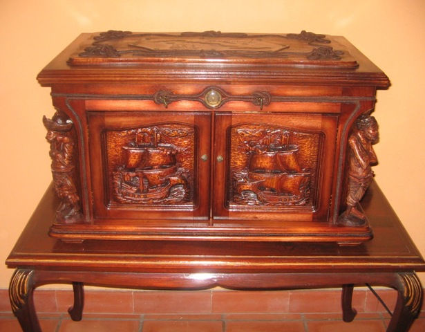 Humidor "El Galeón" Ebanistería Muebles y Objetos de Madera