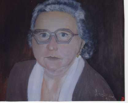 MI MADRE Oil Canvas Portrait