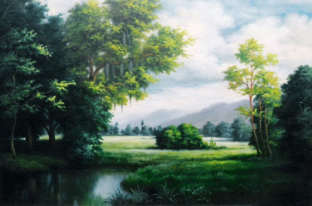 Tranquilidad Oil Canvas Landscaping