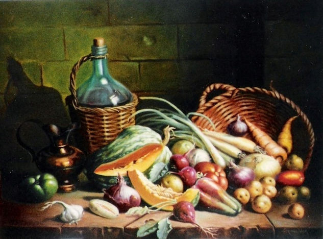 Delicias del Campo Oil Canvas Still Life Paintings