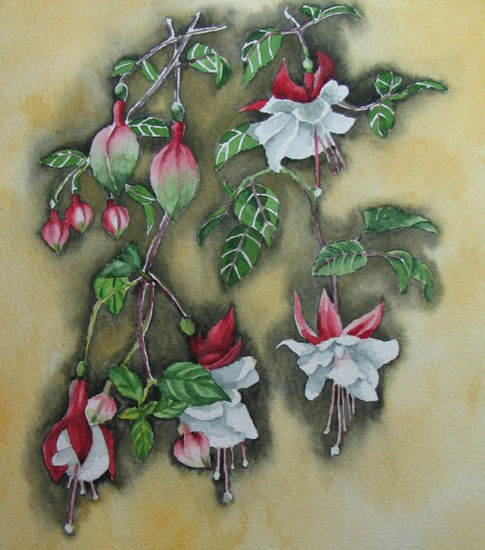 Flores Antiguéñas Oil Paper Floral Painting