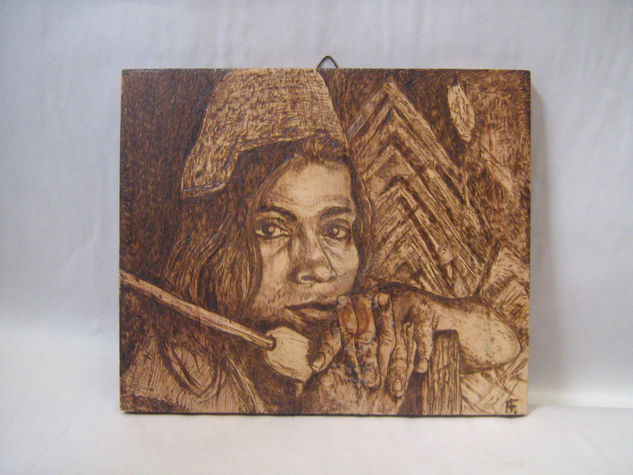 serie indigenas Colombianos Monoprint