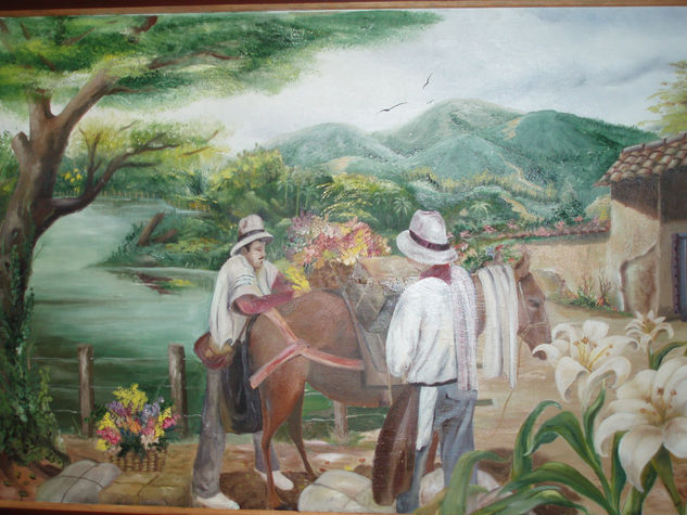 portada campesina Oil Canvas Landscaping