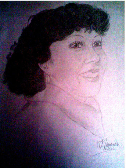 Retrato de mi madre Grafito