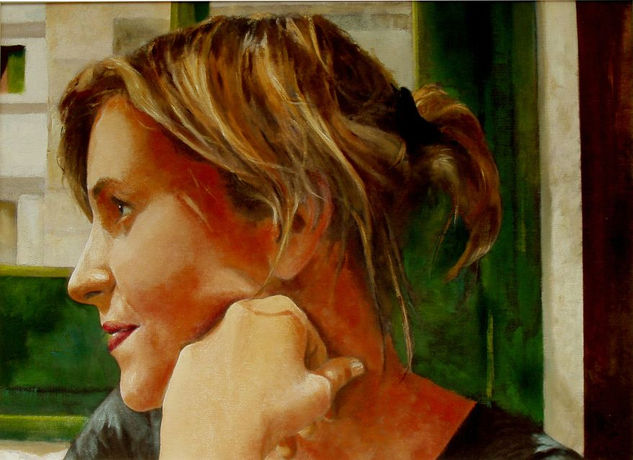 L´escargot Oil Canvas Portrait